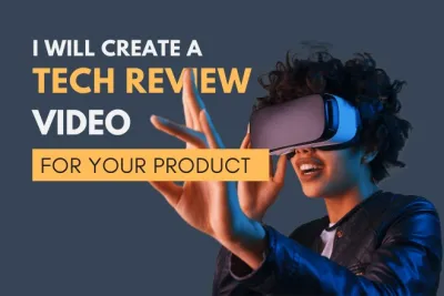 I will create a tech review video for your product