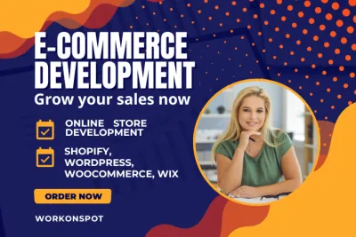 I will design a user-friendly e-commerce site